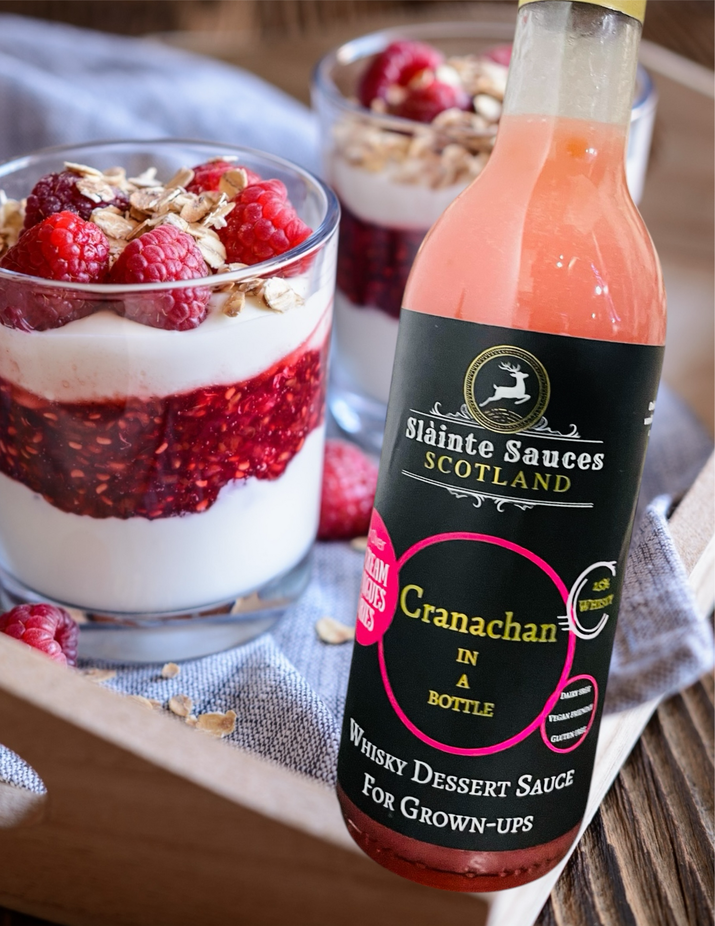 'Cranachan in a Bottle' – Scottish Whisky & Raspberry Dessert Sauce