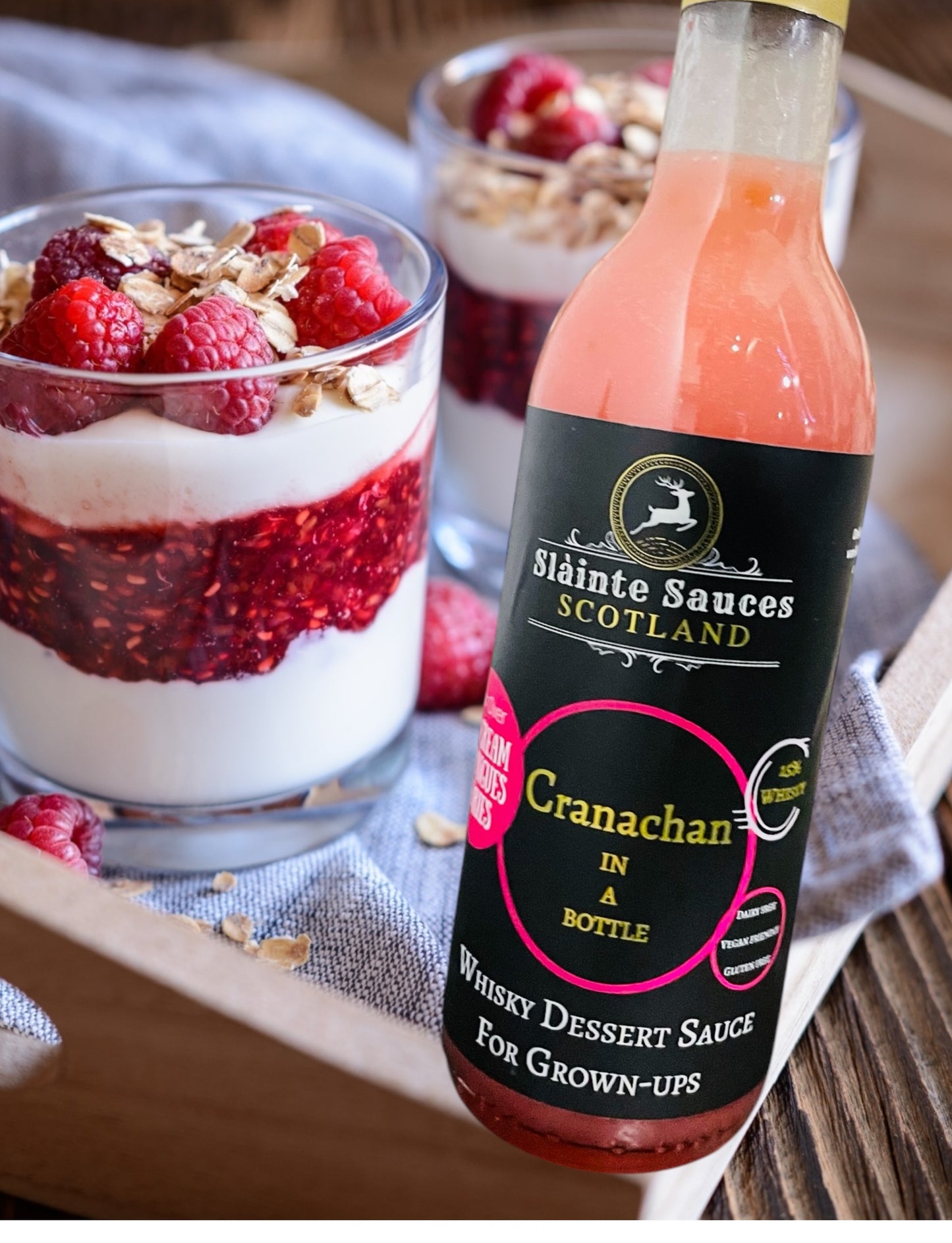 'Cranachan in a Bottle' – Scottish Whisky & Raspberry Dessert Sauce