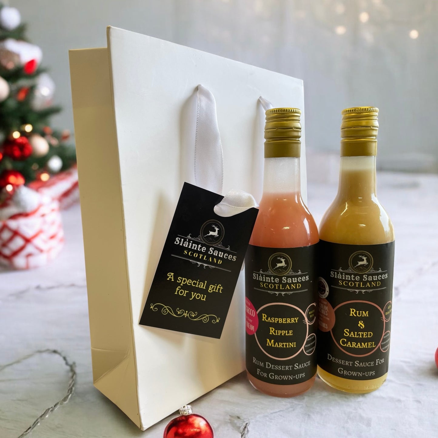 Gift Set of two boozy rum dessert sauces (& cocktail mixers)